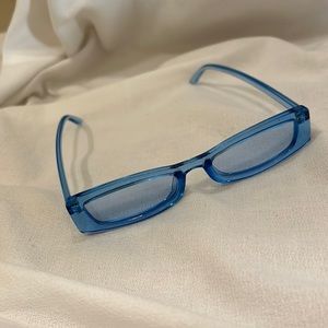 Clear blue glasses ( blue shades)